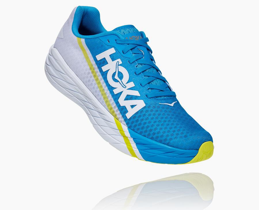 Hoka One One Tenisky Damske Biele/Modre - Rocket X - 06319-LSNV